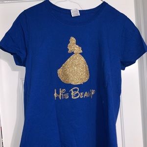 “His beauty” Disney Belle T-shirt